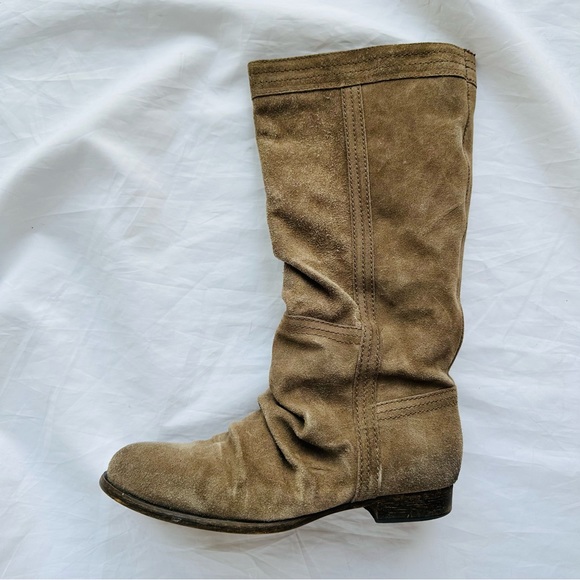 Bullboxer taupe brown suede tall boots size Eur 40, US 10 - Picture 8 of 12